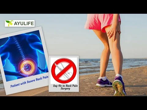 Ayulife success story on knee pain relief.