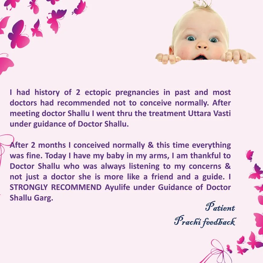 Patient feedback on infertility